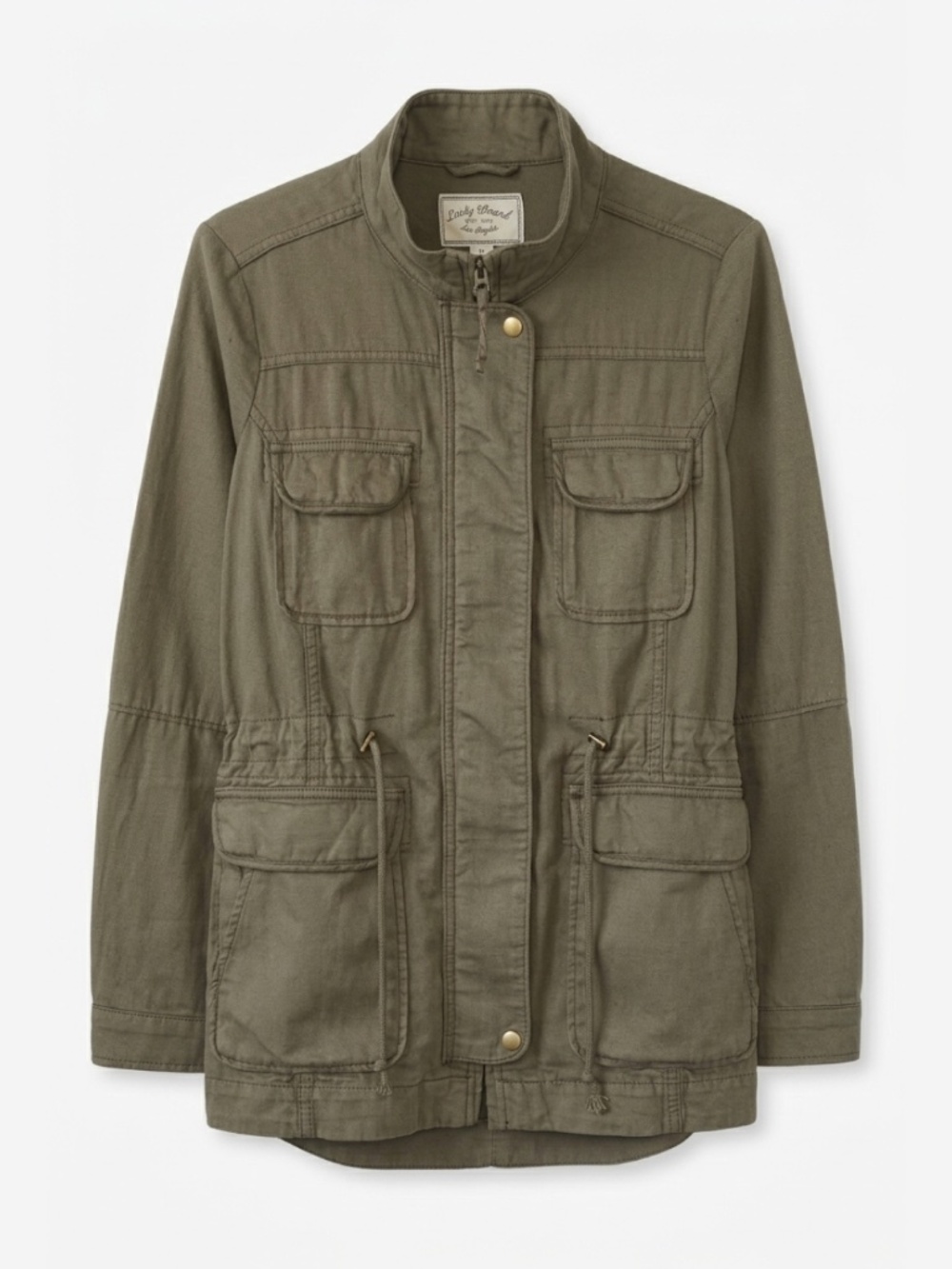 Lucky Brand Utility Cargo Military Jacket Green Size S